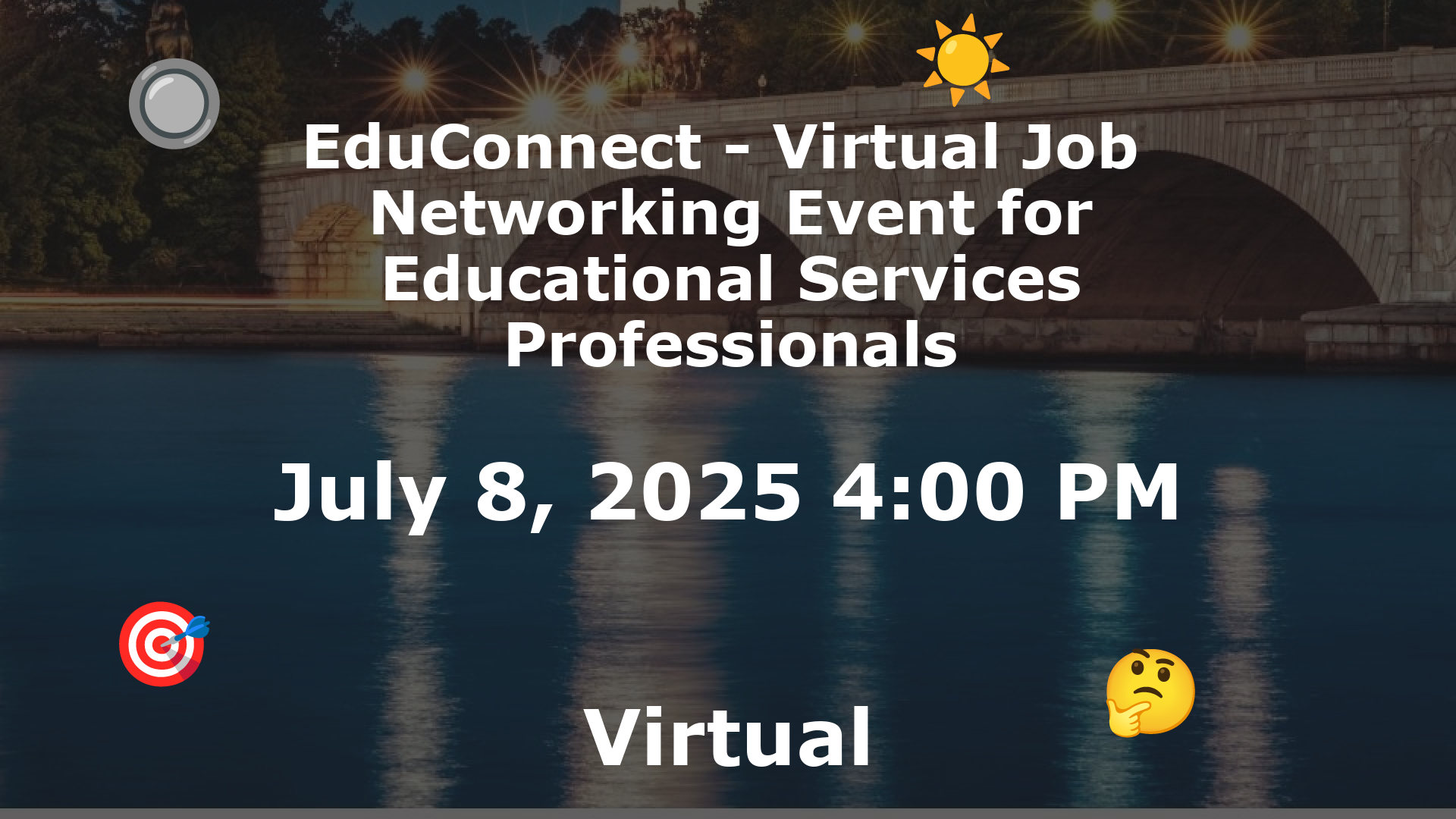 EduConnect - Virtual Job  Networking Event for Educational Services Professionals event image